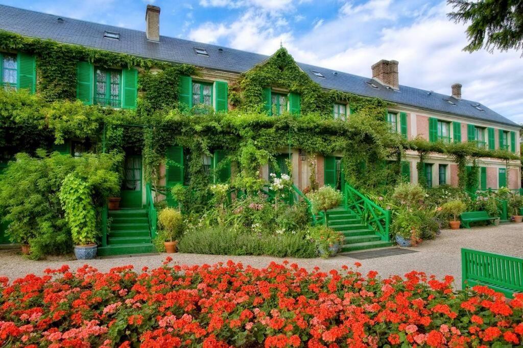 Maison Fleurs de Lys, climatisée, WiFi et Parking Privée Gratuit, Lave-Linge, Vernon Giverny Exterior foto